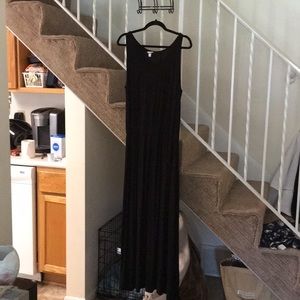 Black maxi dress